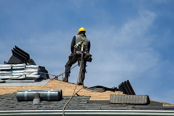 Professional Gutter Installation technician working in Island Heights, NJ